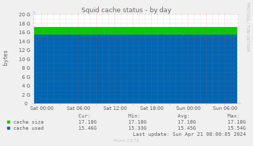 Squid cache status