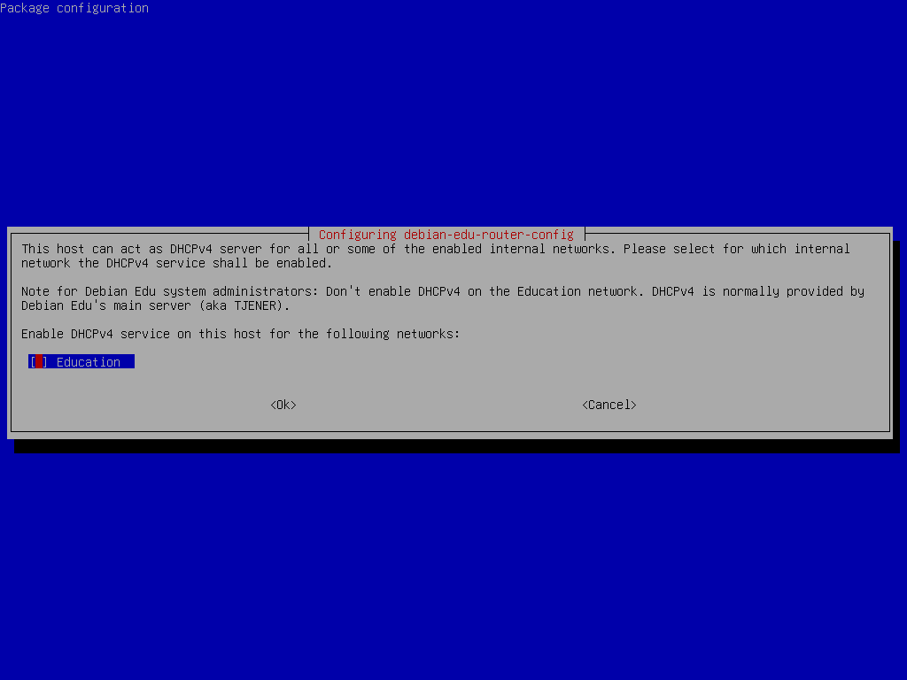 Enabling DHCP for networks
