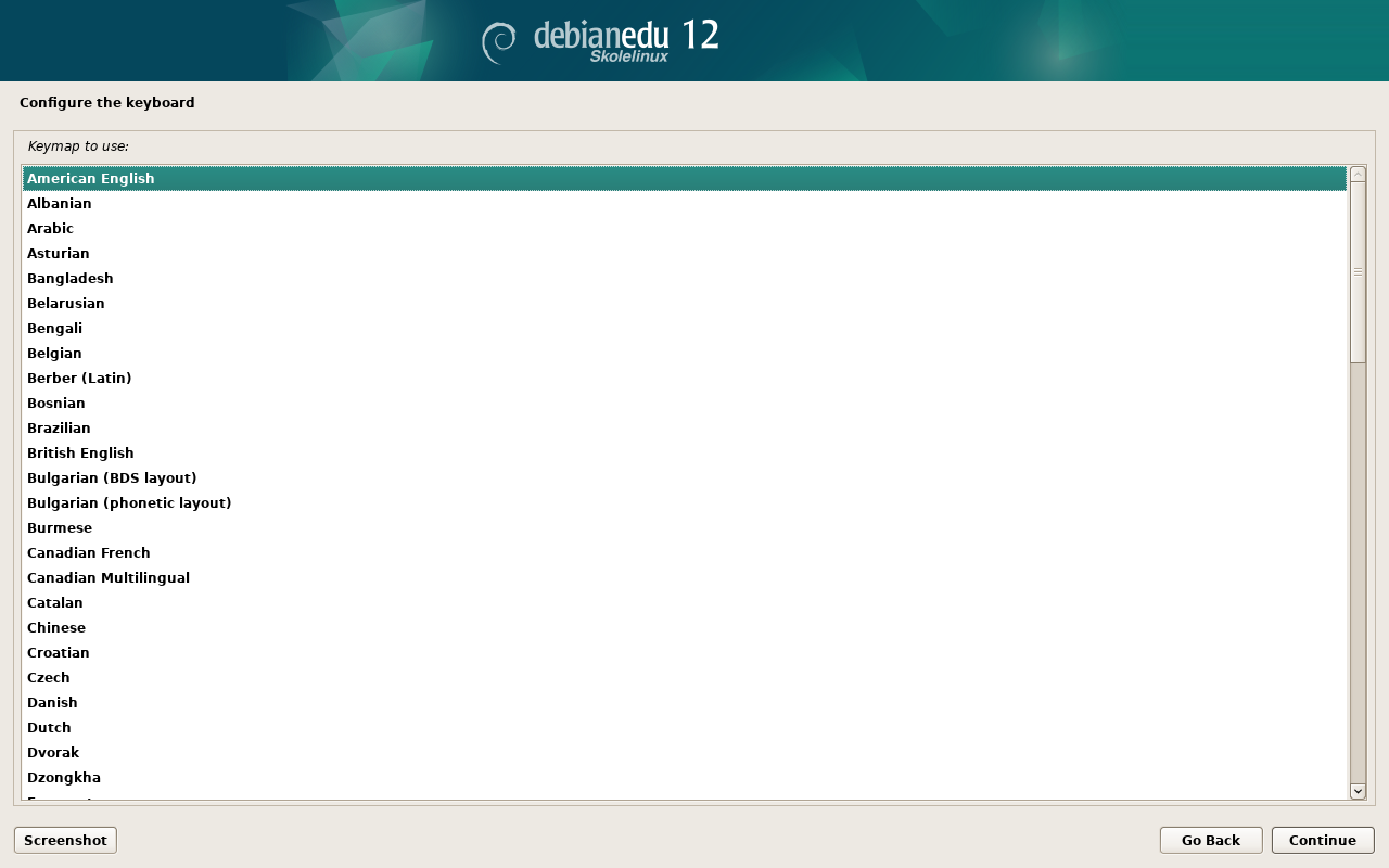 Mengonfigurasi papan ketik