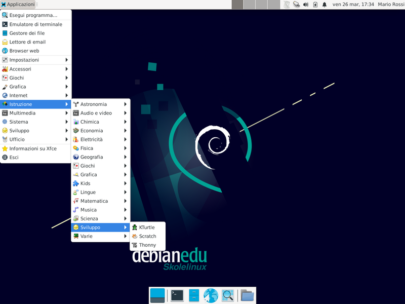 Xfce Desktop screen
